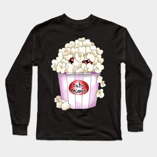 baby mimic popcorn on a plain background Long Sleeve T-Shirt